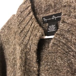 Taupe Knitted Poncho